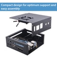 thumbnail image 6 of 52Pi Orange Pi 5/5B Metal Protective Case Enlosure Iron Shell With Cooling Fan Heatsinks Expansion Slot For 2280 SSD, 6 of 9