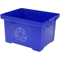 Storex XL Recycling Bin, Blue