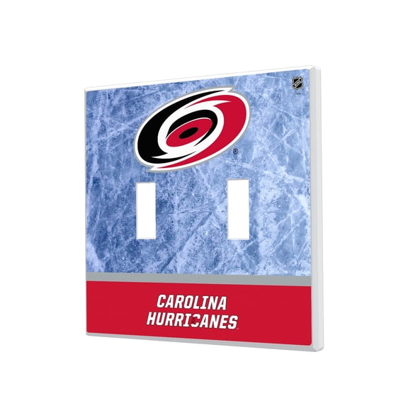 Carolina Hurricanes Wordmark Double Toggle Lightswitch Plate