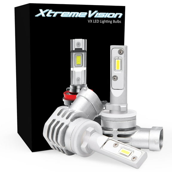 Xtremevision VX 880 LED Headlight Bulbs - 6500K Xenon White, 8000 Lumens, 16W LED