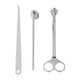 thumbnail image 1 of Juego de 3 accesorios para velas perfecl Acero Inoxidable Decoración del hogar Plata, 1 of 8