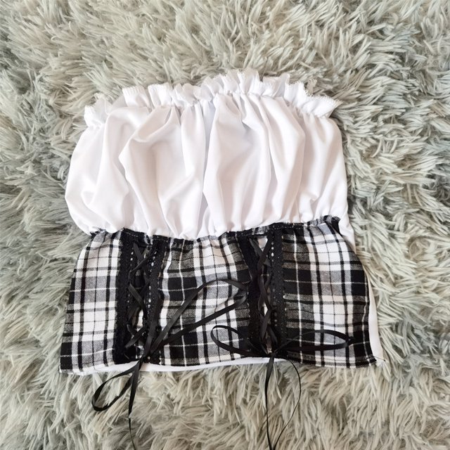 COS Ensemble Trois Pièces style Aguichant Y2K pour Femme de Chambre Mignonne