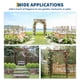 thumbnail image 4 of Garvee arco de jardín de madera de 85 pulgadas, fabricado en abeto sólido con enrejado para plantas trepadoras, ideal para bodas, patio, jardín y decoración exterior, 4 of 6
