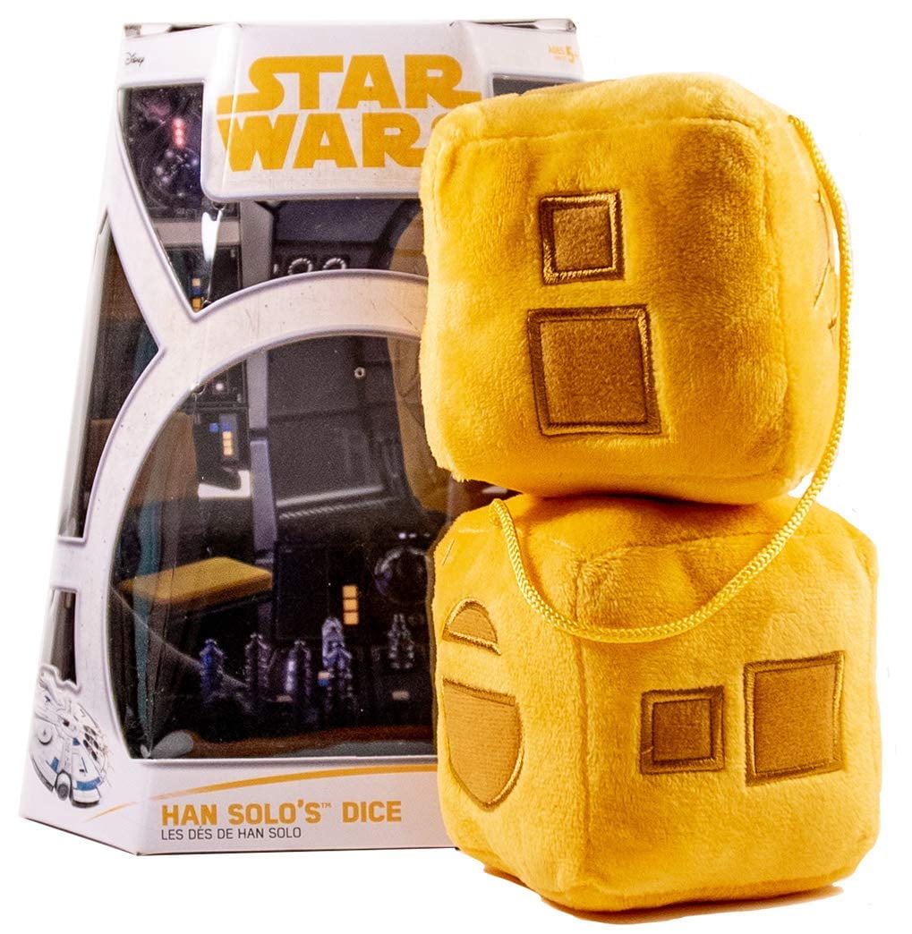 New Star Wars Han Solo's Plush Dice Rear View Mirror Free Shipping 5+ 