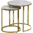 thumbnail image 1 of Meridian Furniture Massimo Contemporary Marble End Table in Gold, 1 of 4