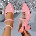 thumbnail image 2 of Pink Fashionable High Heel Shoes For Women With Round Toe And Solid Color Design Comfortable For Walking And Standing, 2 of 8