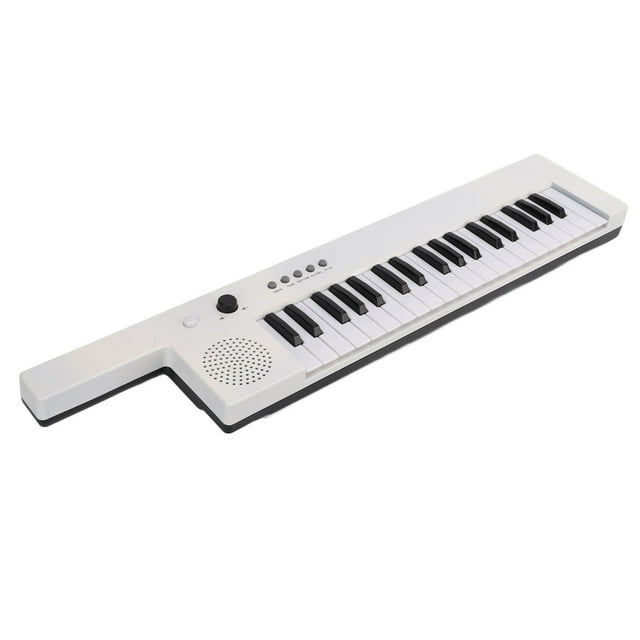 Teclado de 37 Teclas piano guitarra portátil Órgano Electónnico mini keytar instrumento musical educativo para principiantes niños batería de litio incorporada negros