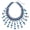 NK_10706_Navy_Blue, variant on Statement Chunky Crystal Beds Pendant Necklace Collar Costume Bib Necklaces for Women Party Prom (NK_10706_Grey)
