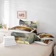 thumbnail image 4 of Mallard Full Bedding Set Duck Hunting 7 Pieces Comforter Sets for Kids Boys Man Flying Duck Lighting Sheet Set,Rustic Decor Wildlife Animlas Farmhouse Style Bed Set, 4 of 5