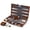 Premium Brown, variant on Queensell Travel Backgammon Sets -9.3" Magnetic Backgammon Board with 32 Pieces