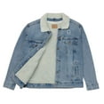 thumbnail image 3 of SOL Sexy Unisex denim sherpa jacket the perfect jacket for those cold nights (Light Denim, 2XL), 3 of 4