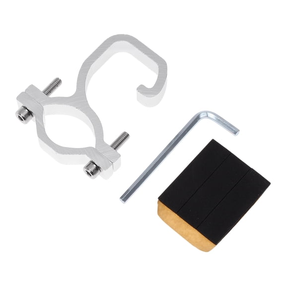 Motorcycle Hanging Hook Arc Motorcycle Helmet Luggage Bag Holder Hanger for Scooters Bicycles Aluminum Alloy Silver Tone 1Set Hexagon Wrench Gasket