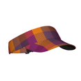 thumbnail image 2 of Gaeub Purple Yellow Buffalo Plaid Sun Visor Hats with Empty Top and Adjustable, UV Protection for Golf Tennis Cycling Running, 2 of 8