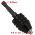 thumbnail image 4 of Chendee Mini Keyless Drill Bit Chuck Adapter + 1/4'' Hex Shank For Power Driver, 4 of 8