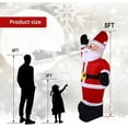 thumbnail image 4 of Christmas Inflatable Santa Claus Outdoor Decorations, 8ft Christmas Blow Up Yard Decorations With Led Light For Garden Lawn Decor, 4 of 5