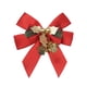 thumbnail image 2 of Ireezec Christmas Bow Tie Ornament with Glitter Accent for Holiday Tree Wreath Garland Decoration Festive Party Home Decor Gift Topper, 2 of 6