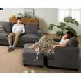 thumbnail image 4 of VANACC Sofa, Comfy Sofa Couch with Deep Seats- Armchair, Modern Couch for Living Room, Grey Bouclé, 4 of 5
