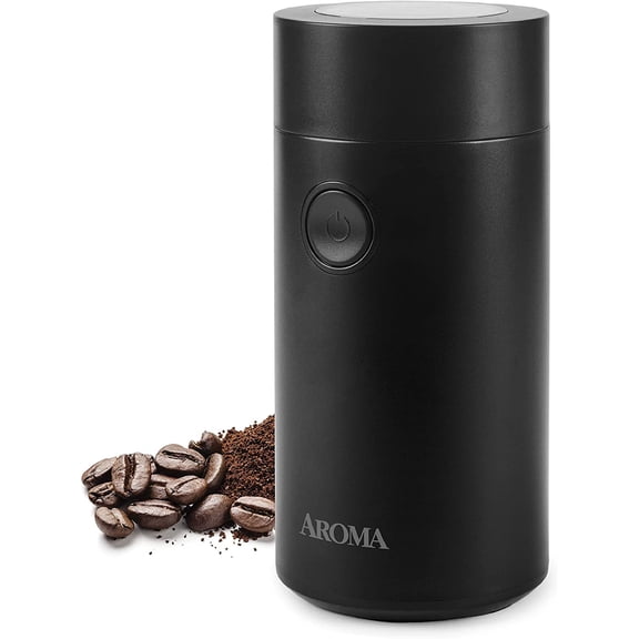 Housewares Mini Coffee Grinder and Electric Herb with 304 Stainless Steel Grinding Blades a Premium Clear Lid (40 g.)