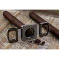 thumbnail image 3 of Precision Made Guillotine Cigar Cutter w/ Etched Body - 62 Ring Gauge - Gun Metal, 3 of 5