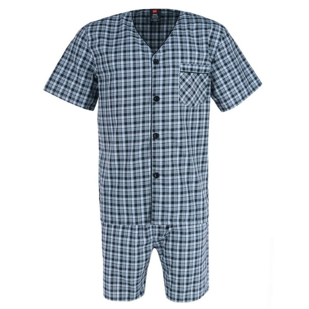 Hanes Men s Short Sleeve Short Leg Pajama Set