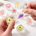 thumbnail image 6 of 4 Pack Cartoon Colorful Stress Relief Squishy Toys, Fruit & Ice Cube Shaped Squeeze & Stretch Fidget Sensory Toys, Random Styles Fidget Toys For Desk Office Desk, 6 of 6