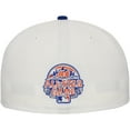 thumbnail image 4 of Men's New Era White/Royal New York Mets Major Sidepatch 59FIFTY Fitted Hat, 4 of 6