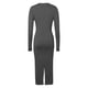 thumbnail image 4 of 2025 Vestido largo ajustado de color liso para mujer: poliéster, cintura imperio, temperamento elegante, lavable a máquina, tallas S-L, contorno de pecho 76-100 cm, 4 of 6