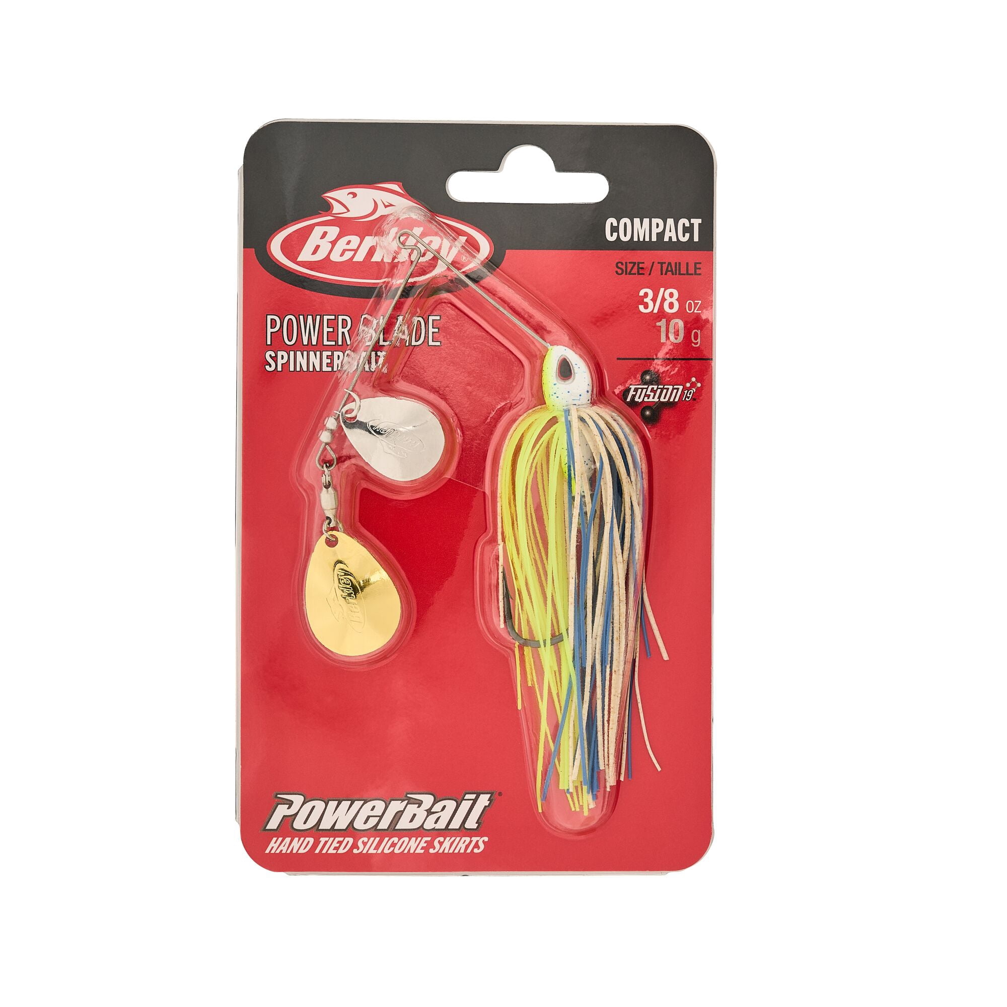 Berkley Power® Blade Compact, Spinnerbaits, Old School/Silver + Gold (1-count)
