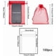 thumbnail image 2 of 100 bolsas de organza con cordón de 5 x 7 pulgadas, bolsas rojas para joyería, bolsas de malla transparente con cordón, bolsas de regalo para recuerdos de boda, 2 of 8