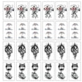 thumbnail image 1 of 24 hojas de tatuajes temporales para niños, mujeres y hombres, pegatinas de tatuajes para niños y niñas, 1 of 6