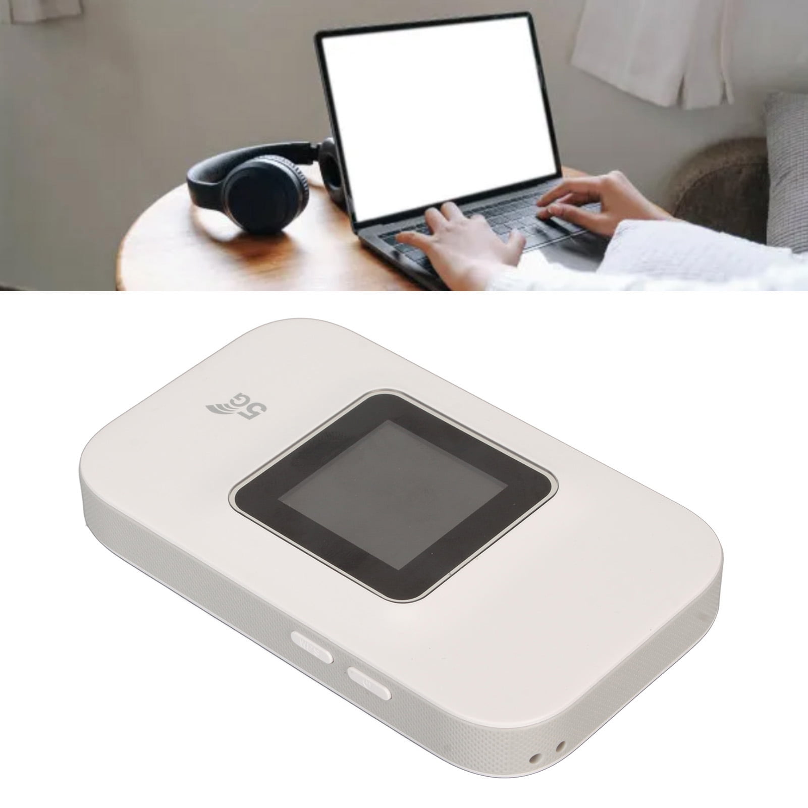 4G Mobile WiFi Hotspot, Portable WiFi Router Support 10 Devices Connection LED Smart Display Lightweight  For Laptop