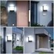 thumbnail image 3 of Wall Lamp 20W Outdoor Wall Light Waterproof IP65 LED Wall Lamp for Balcony, Garden, Street, Garage, Black (Cool White), 3 of 4