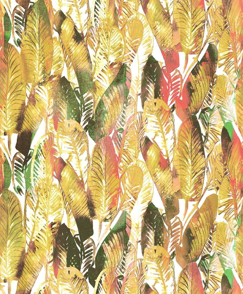 Grace & Gardenia GYF473701 Tropical Exotic Palm Leaves Wallpaper Multi