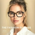 thumbnail image 3 of RESJOK 3 Pack Tortoiseshell Reading Glasses  Blue Light Blocking Readers Oversize Oprah Square Anti Glare Reading Glasses for Women & MenEyestrain Spring Hinge Trending Eyeglasses Lightweight, 3 of 8