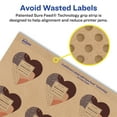 thumbnail image 5 of Avery Kraft Brown Heart Labels, 1.5" x 1.5", 500 Labels, 5 of 9