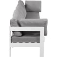 thumbnail image 4 of Meridian Furniture Nizuc Gris Canapé Modulaire d'Extérieur pour Patio, 4 of 9