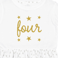 thumbnail image 4 of Inktastic 4th Birthday Gold 4 Year Old Girls Toddler Dress, 4 of 5