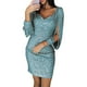 thumbnail image 1 of Mini vestido de manga con borlas de lentejuelas para mujer de talla grande con cuello en V vestidos cortos elegantes de fiesta sexy, 1 of 1