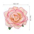 thumbnail image 2 of Uxcell 20 Pcs Rose Flower Hair Clips 4 Inch Flower Hair Pins Flower Brooch for Women Hair Accessories Pink Yellow, 2 of 5