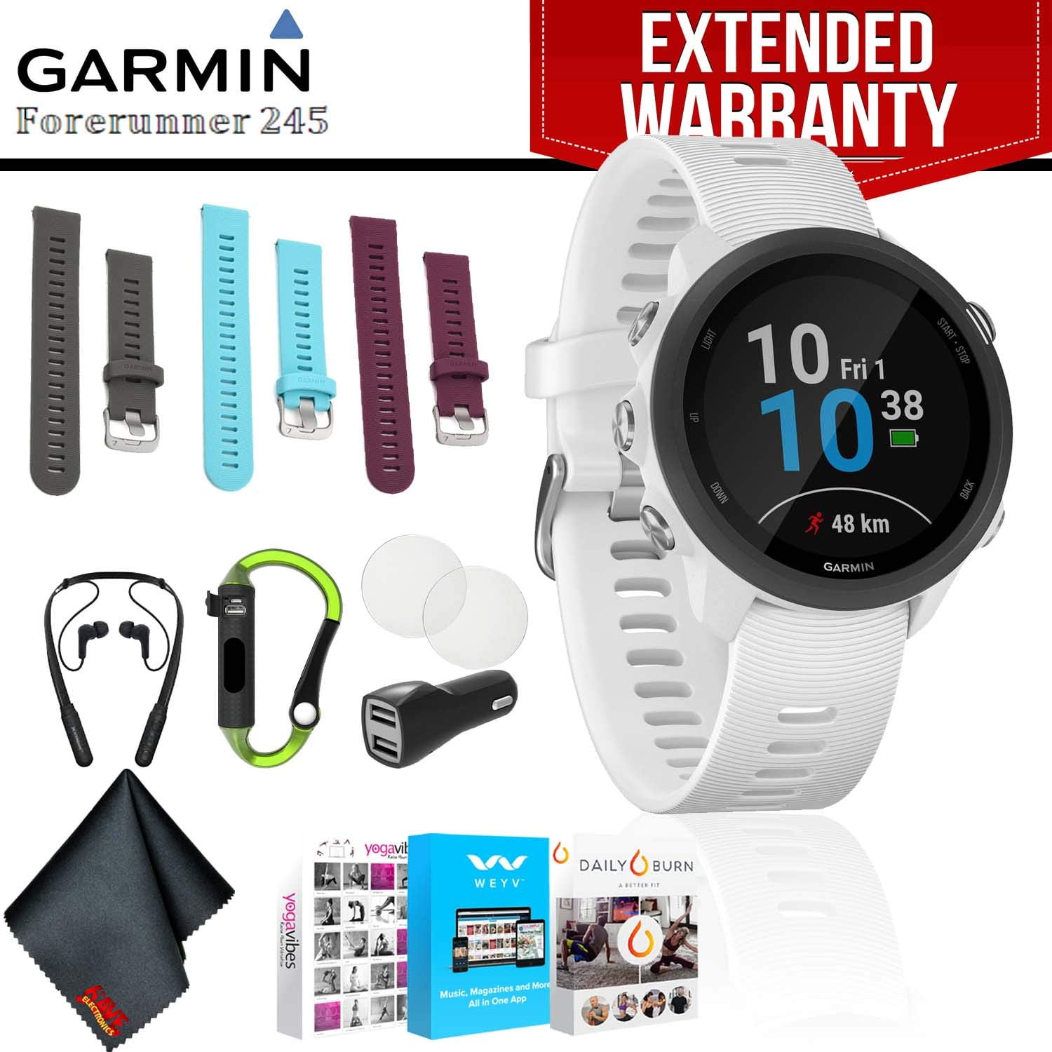 garmin forerunner 245 white