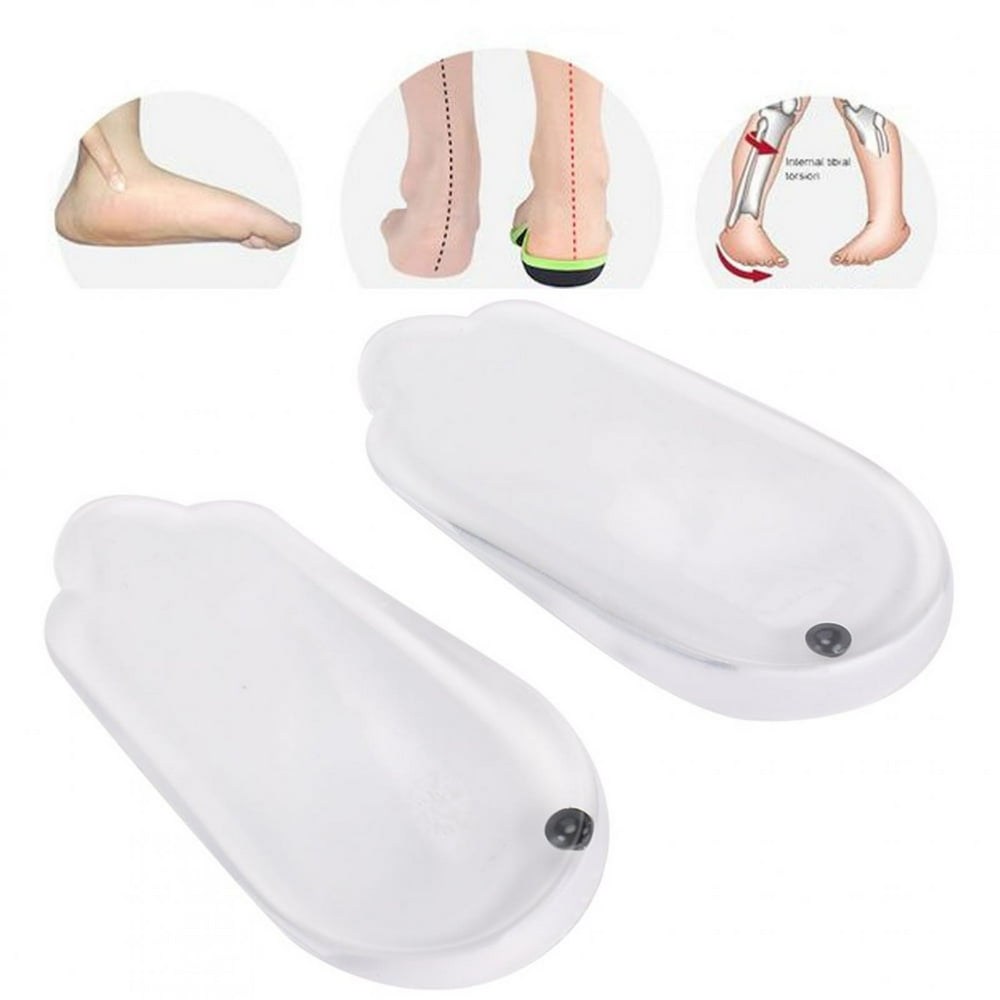 ANGGREK 1 Pair Heel Wedge Silicone Insoles O Leg Correction Insole