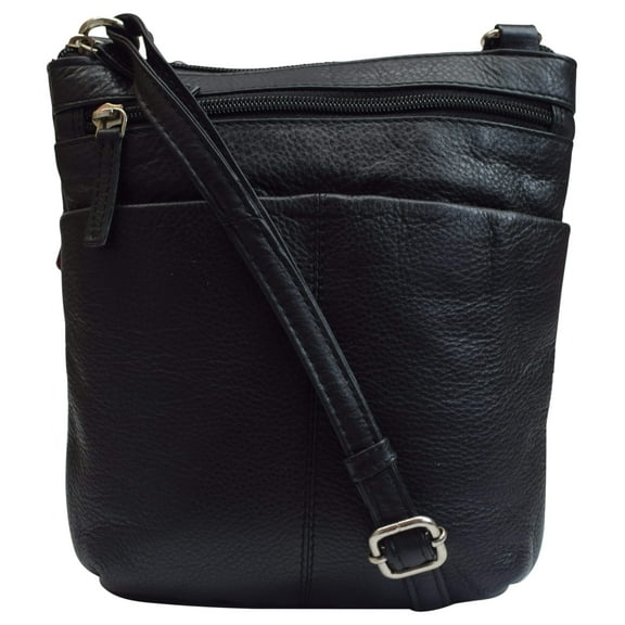 Luxury Womens Zipper Purse Handbag Genuine Leather Ladies Crossbody Shoulder Bag