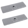 thumbnail image 1 of Cattador Mat Fregadero Guardia Salpicaduras 2 Piezas Silicona Seca Rápida para (gris), 1 of 9