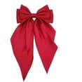 thumbnail image 2 of Fiudx Pinza para El Cabello, Accesorio con Lazo de Seda Satinada, Banda para El Cabello con Garra Metálica, Diseño de Cinta con Borla Larga, Estilo de Moda Diario, Regalo para Niñas y Mujeres, Ajuste, 2 of 2
