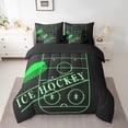thumbnail image 2 of YST Sports Bedding Comforter Set, 7-Piece, Sports Theme, Full, Black Green, 2 of 4