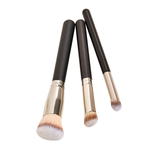 Set de brochas de maquillaje HUOGUO de 3 piezas con cerdas de nylon