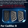thumbnail image 2 of Sturdy Heavy Metal Key Fob Cover with Keychain - Premium Protector Case for 2020-2022 Cadillac ATS CT5 CT6 XT4 XT5 XTS 5 6 Button Smart Keyless Remote Vehicle Accessories, 2 of 7