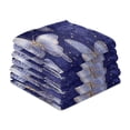 thumbnail image 4 of Qxltty Deep Blue Butterfly Kitchen Towels 28 x 18 Inch Set of 6 Soft Cotton Linen Feel Dish Towels with Hanging Loop for Drying, Cleaning & Decor, 4 of 7
