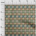 thumbnail image 2 of oneOone Rayon Olive Green Fabric Asian Kilim Craft Projects Decor Fabric Printed By The Yard 56 Inch Wide, 2 of 5