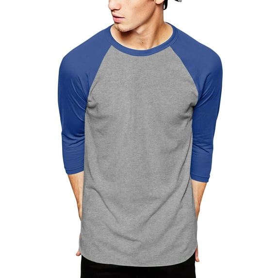 Hat and Beyond Men's Casual 3/4 Sleeves Raglan Baseball T-Shirts